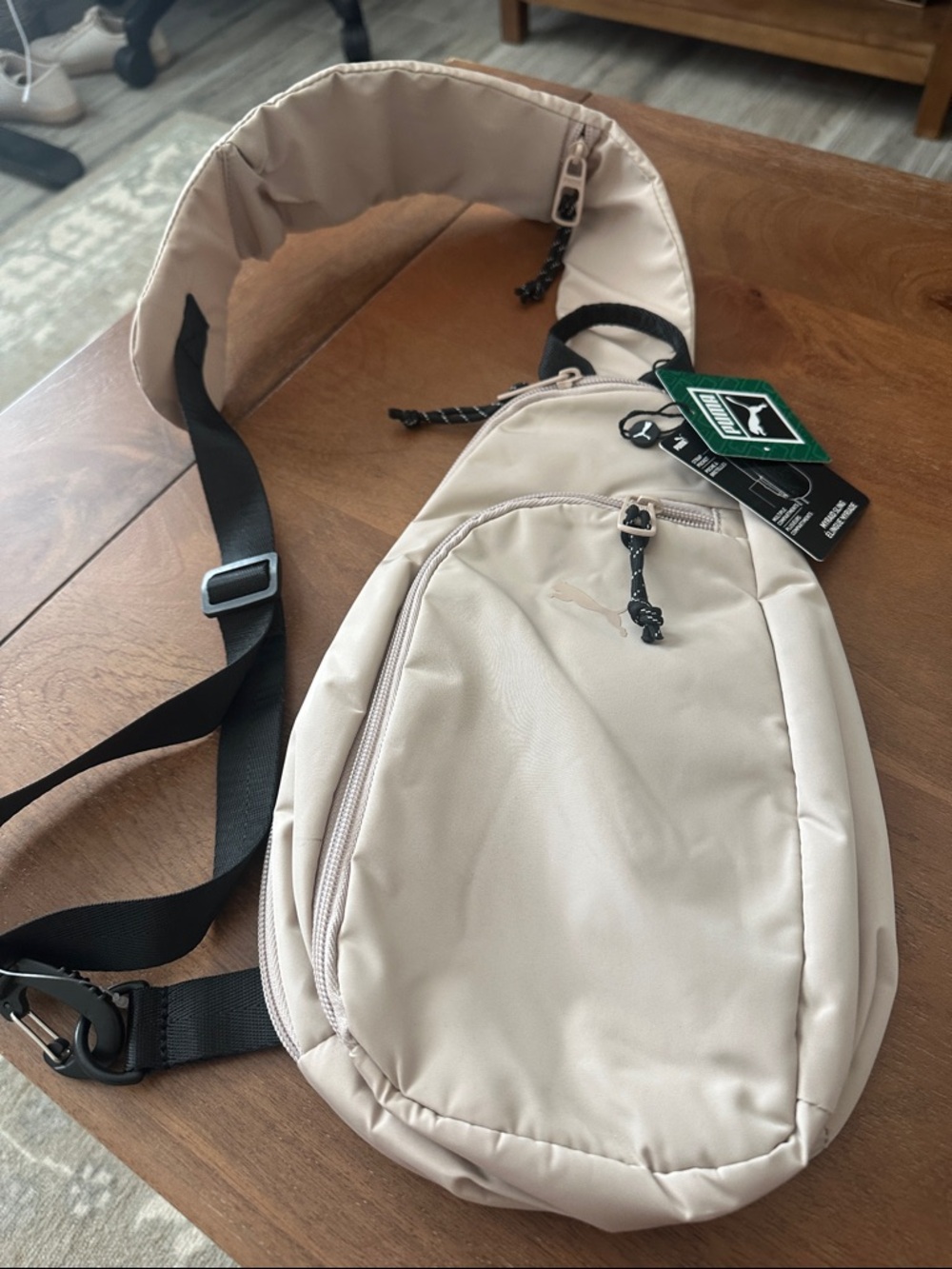 NWT Beige PUMA Sling Crossbody Bag - Casual Everyday Carry